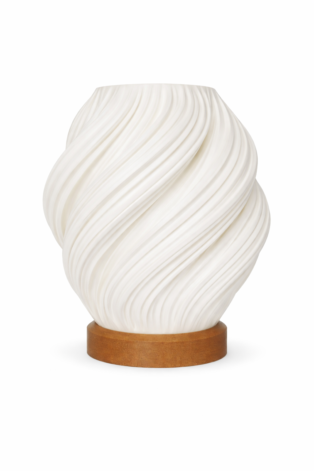 Luminária Abajur Ondas com base Bronze